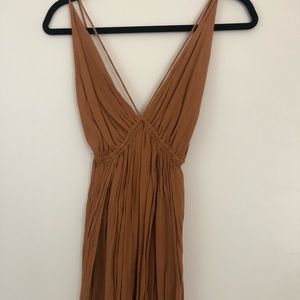 Indah top or short dress in a rust color
